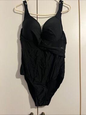 Black Women's One-Piece Shapewear Swimsuit
